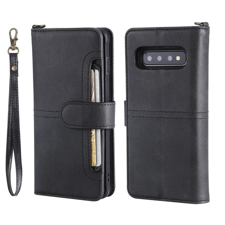 Multifunctional Detachable Magnetic Horizontal Flip Leather Case with Card Slots & Holder & Wallet & Photo Frame, For Galaxy S9, For Galaxy S9+, For Galaxy S10+, For Galaxy S10