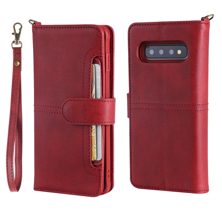 Multifunctional Detachable Magnetic Horizontal Flip Leather Case with Card Slots & Holder & Wallet & Photo Frame, For Galaxy S9, For Galaxy S9+, For Galaxy S10+, For Galaxy S10