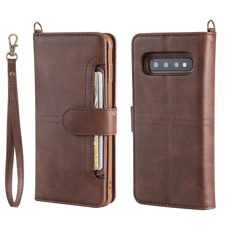 Multifunctional Detachable Magnetic Horizontal Flip Leather Case with Card Slots & Holder & Wallet & Photo Frame, For Galaxy S9, For Galaxy S9+, For Galaxy S10+, For Galaxy S10
