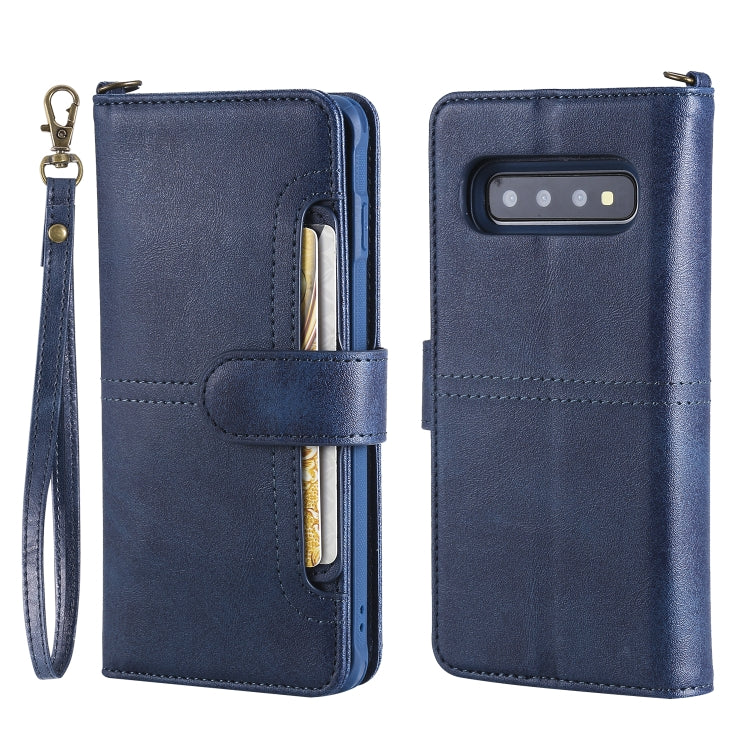 Multifunctional Detachable Magnetic Horizontal Flip Leather Case with Card Slots & Holder & Wallet & Photo Frame, For Galaxy S9, For Galaxy S9+, For Galaxy S10+, For Galaxy S10