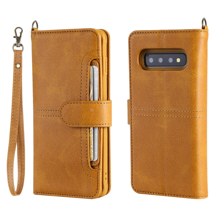 Multifunctional Detachable Magnetic Horizontal Flip Leather Case with Card Slots & Holder & Wallet & Photo Frame, For Galaxy S9, For Galaxy S9+, For Galaxy S10+, For Galaxy S10