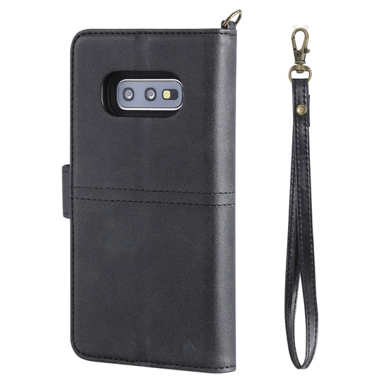 Galaxy phone case interior revealing card slot organization and photo frame feature
