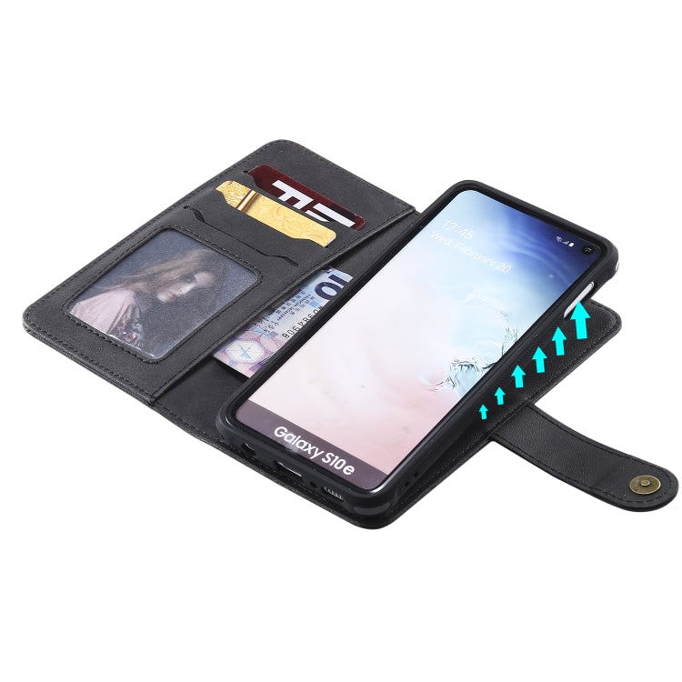 Multifunctional Detachable Magnetic Horizontal Flip Leather Case with Card Slots & Holder & Wallet & Photo Frame, For Galaxy S10e, For Galaxy S8, For Galaxy S10 5G