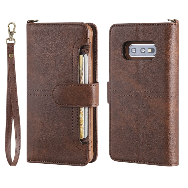 Multifunctional Detachable Magnetic Horizontal Flip Leather Case with Card Slots & Holder & Wallet & Photo Frame, For Galaxy S10e, For Galaxy S8, For Galaxy S10 5G