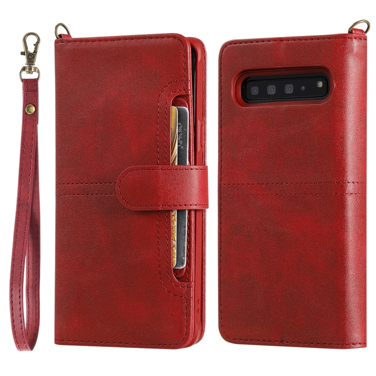 Multifunctional Detachable Magnetic Horizontal Flip Leather Case with Card Slots & Holder & Wallet & Photo Frame, For Galaxy S10e, For Galaxy S8, For Galaxy S10 5G