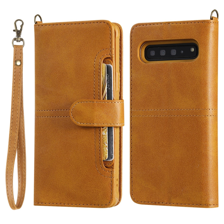 Multifunctional Detachable Magnetic Horizontal Flip Leather Case with Card Slots & Holder & Wallet & Photo Frame, For Galaxy S10e, For Galaxy S8, For Galaxy S10 5G