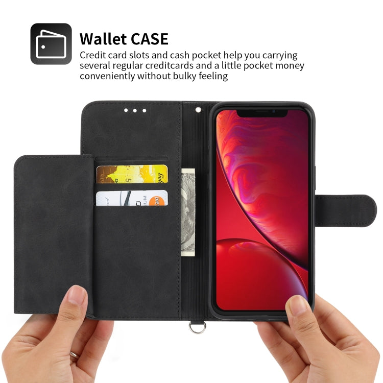 Skin-feel Flowers Embossed Wallet Leather Phone Case, Series 1