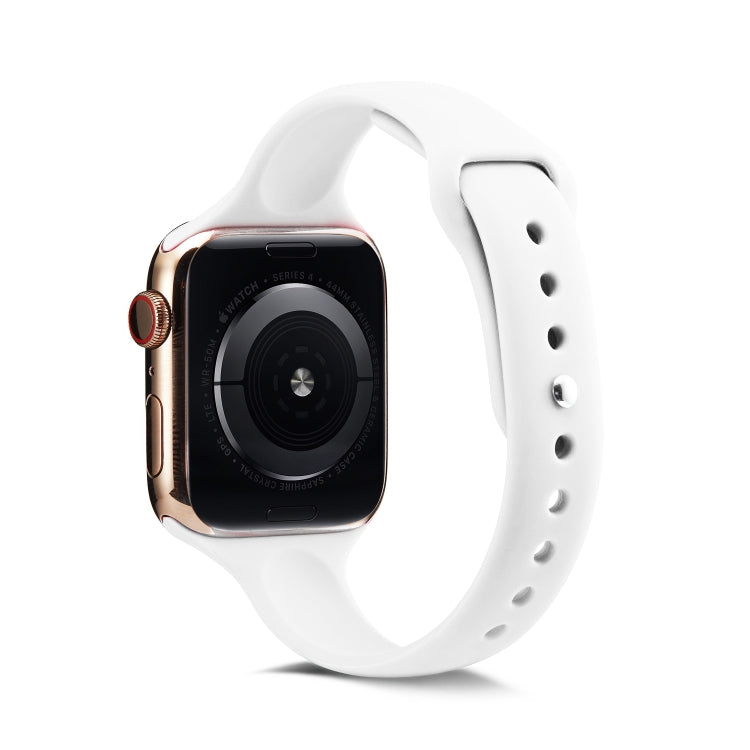 Thin Silicone Replacement Wrist Strap Watchband, For Apple Watch 5/4 44mm & 3/2/1 42mm