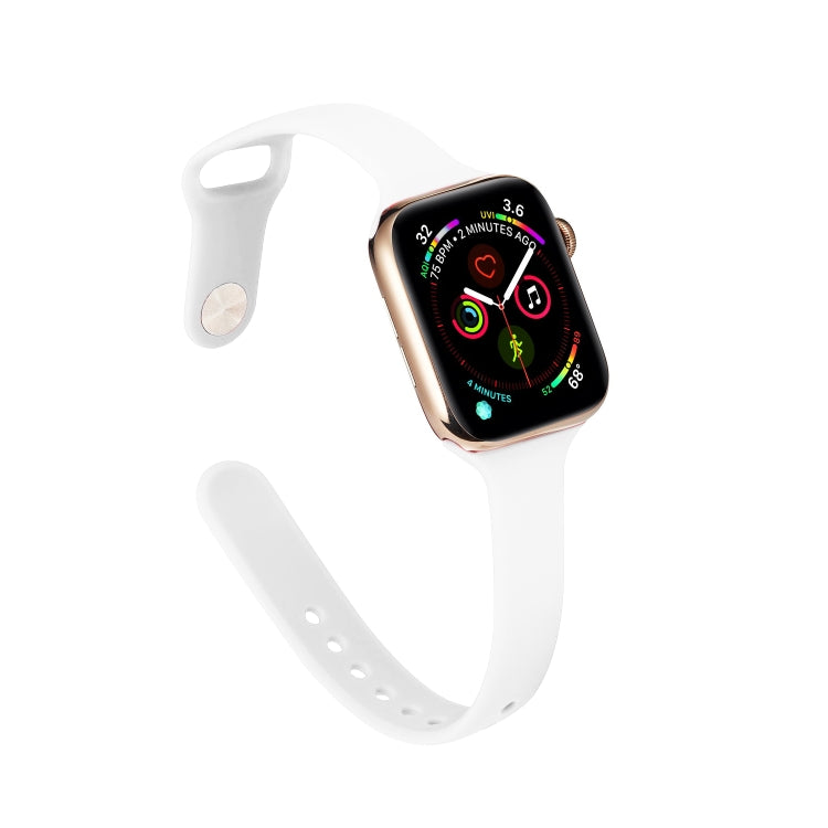 Thin Silicone Replacement Wrist Strap Watchband, For Apple Watch 5/4 44mm & 3/2/1 42mm