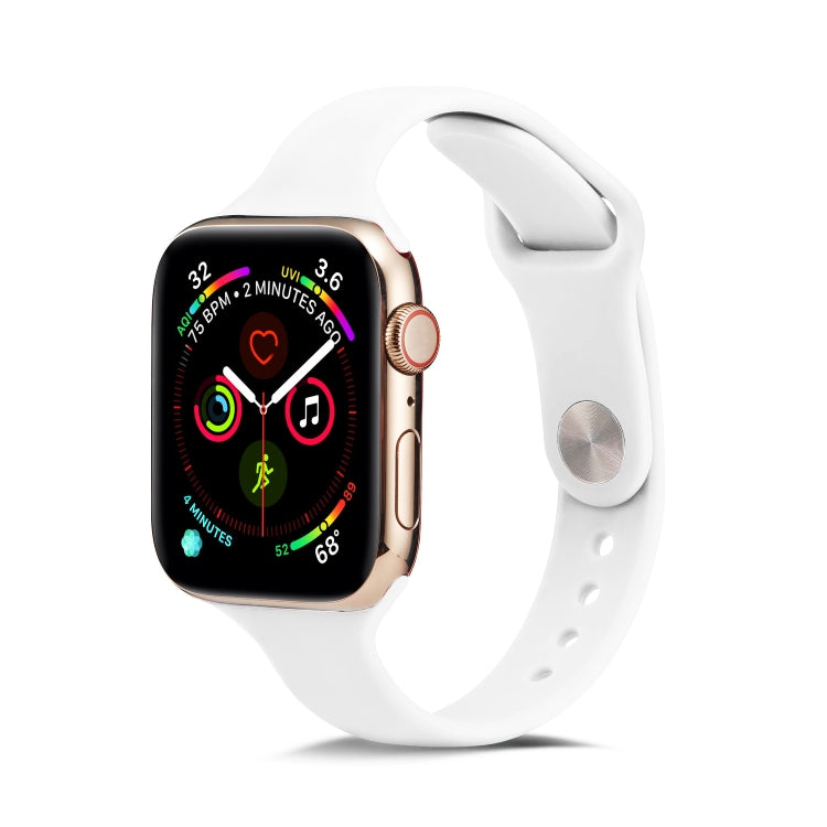 Thin Silicone Replacement Wrist Strap Watchband, For Apple Watch 5/4 44mm & 3/2/1 42mm