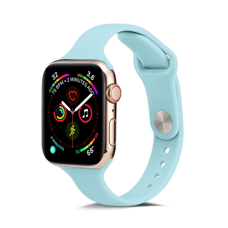 Thin Silicone Replacement Wrist Strap Watchband, For Apple Watch 5/4 44mm & 3/2/1 42mm