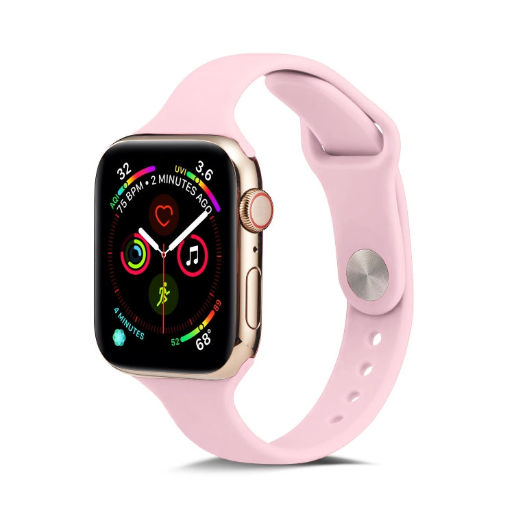 Thin Silicone Replacement Wrist Strap Watchband, For Apple Watch 5/4 44mm & 3/2/1 42mm