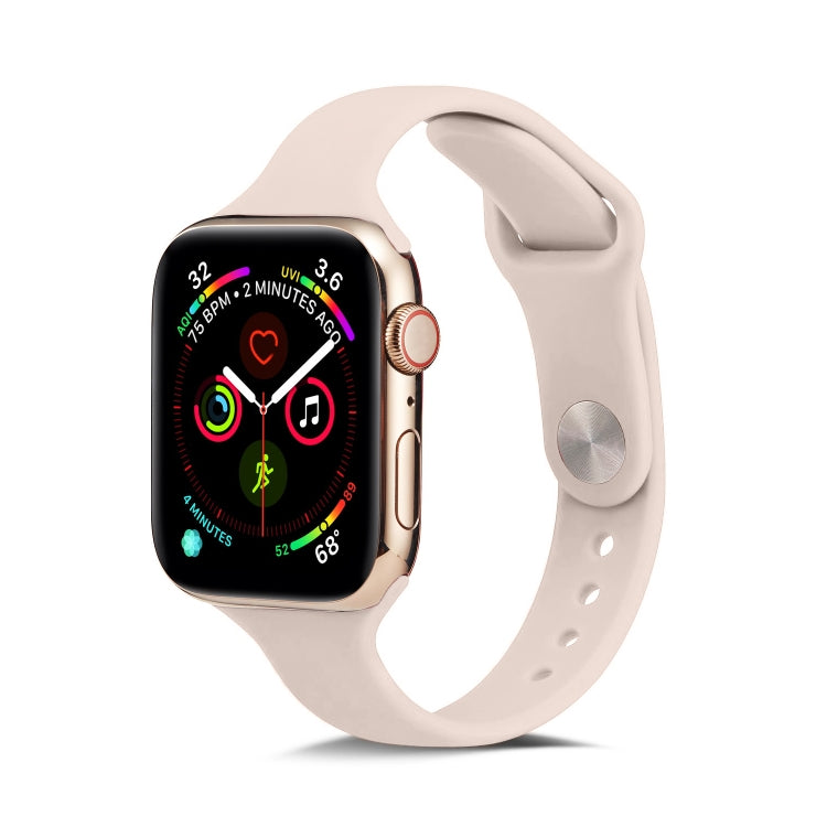 Thin Silicone Replacement Wrist Strap Watchband, For Apple Watch 5/4 44mm & 3/2/1 42mm