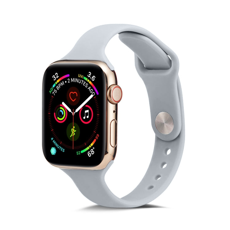 Thin Silicone Replacement Wrist Strap Watchband, For Apple Watch 5/4 44mm & 3/2/1 42mm