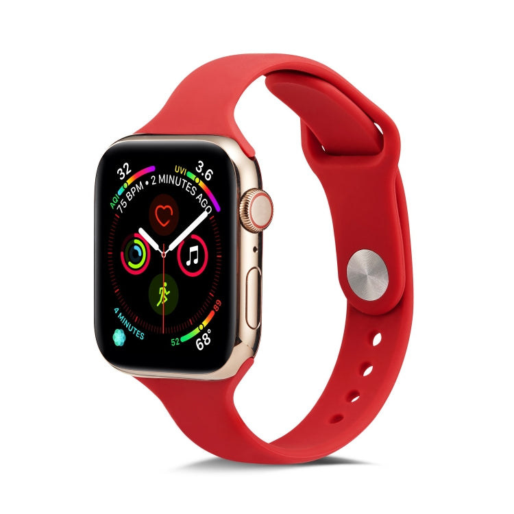 Thin Silicone Replacement Wrist Strap Watchband, For Apple Watch 5/4 44mm & 3/2/1 42mm