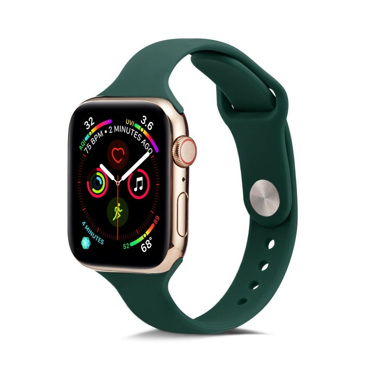 Thin Silicone Replacement Wrist Strap Watchband, For Apple Watch 5/4 44mm & 3/2/1 42mm