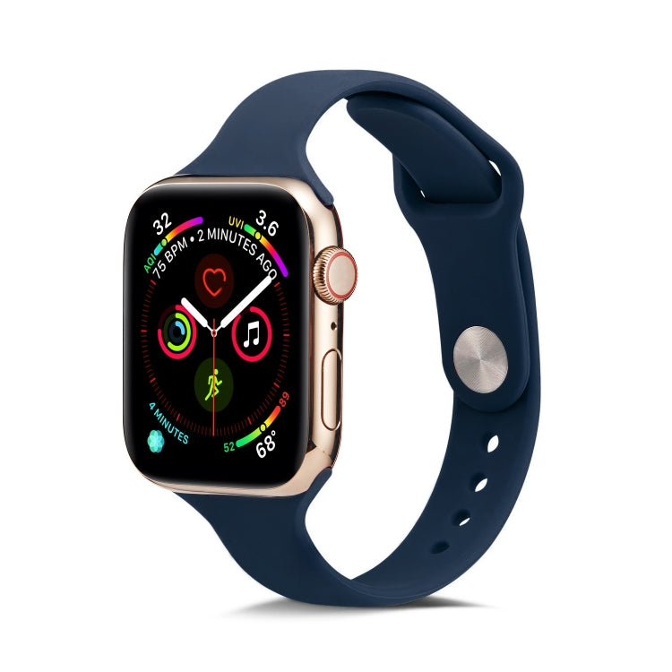 Thin Silicone Replacement Wrist Strap Watchband, For Apple Watch 5/4 44mm & 3/2/1 42mm