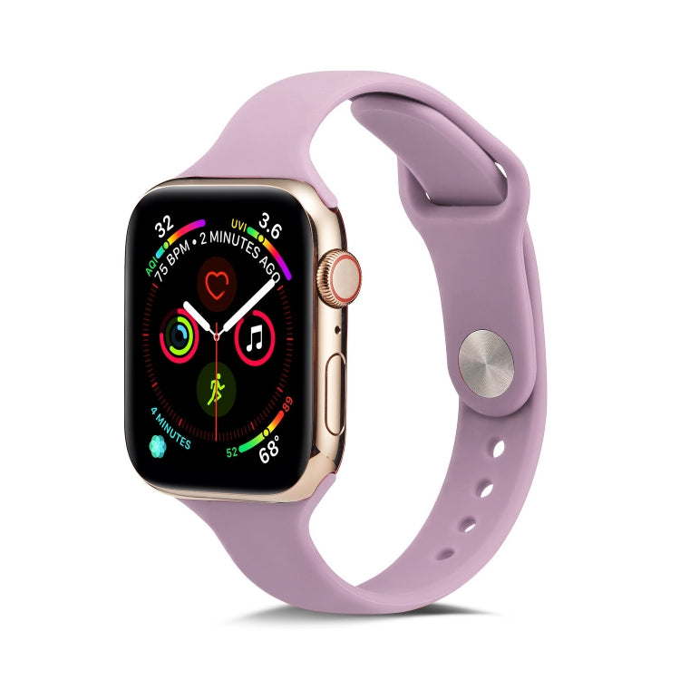 Thin Silicone Replacement Wrist Strap Watchband, For Apple Watch 5/4 44mm & 3/2/1 42mm