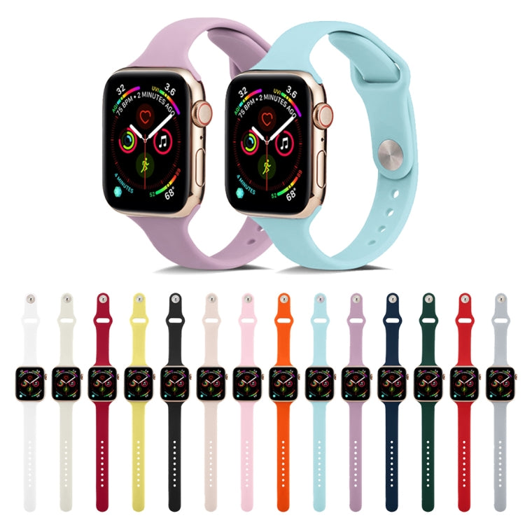 Thin Silicone Replacement Wrist Strap Watchband, For Apple Watch 5/4 44mm & 3/2/1 42mm