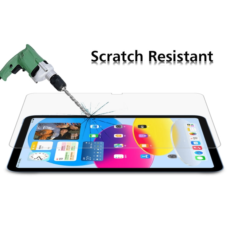 Lot de 2 films en verre trempé antidéflagrant 9H 2.5D de 0,26 mm pour iPad 10e génération 10.9 (2022)