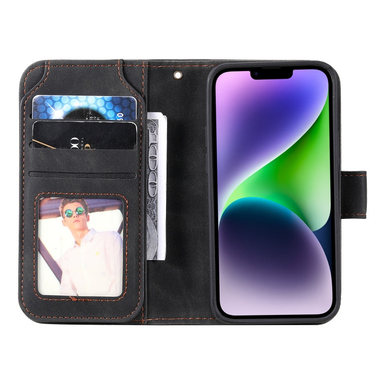 Skin Feel Multi-card Wallet Leather Phone Case