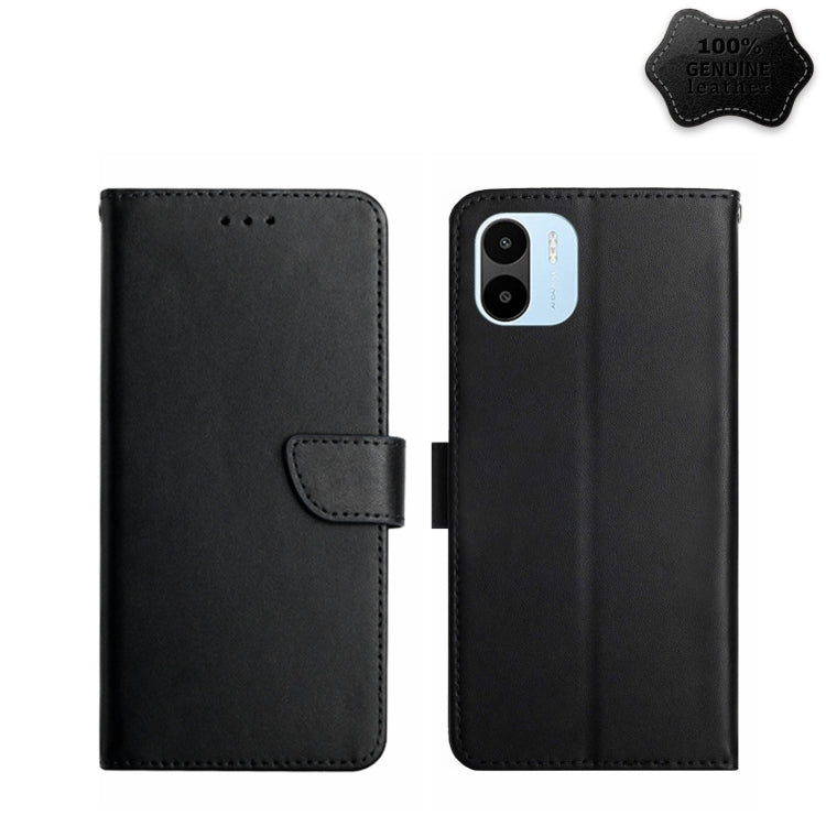 Genuine Leather Fingerprint-proof Flip Phone Case, For Xiaomi Poco M5 4G/5G/M4 5G, For Xiaomi Poco M5s, For Xiaomi Redmi A1, For Xiaomi Redmi K50 Ultra/12T/12T Pro