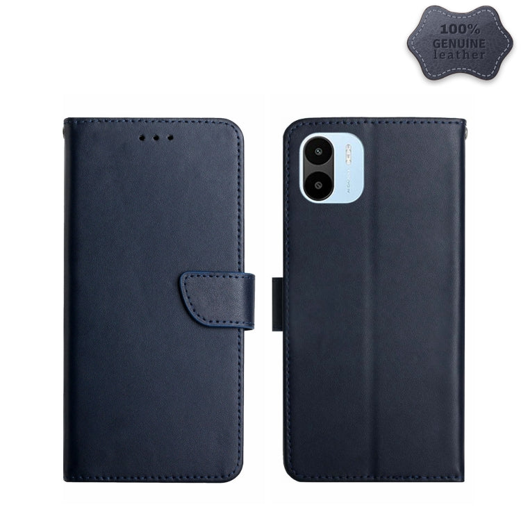 Genuine Leather Fingerprint-proof Flip Phone Case, For Xiaomi Poco M5 4G/5G/M4 5G, For Xiaomi Poco M5s, For Xiaomi Redmi A1, For Xiaomi Redmi K50 Ultra/12T/12T Pro