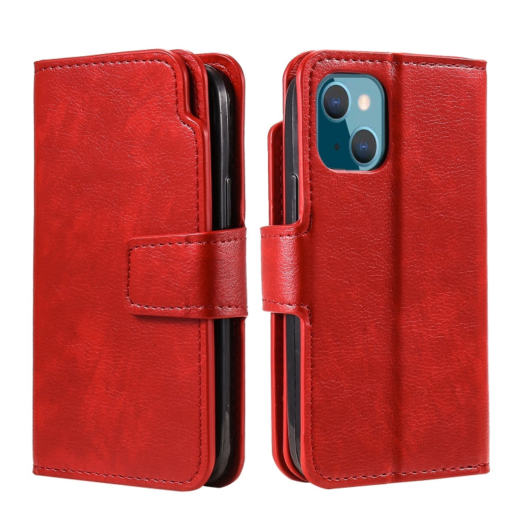 9 Card Tri-Fold Wallets Leather Phone Case