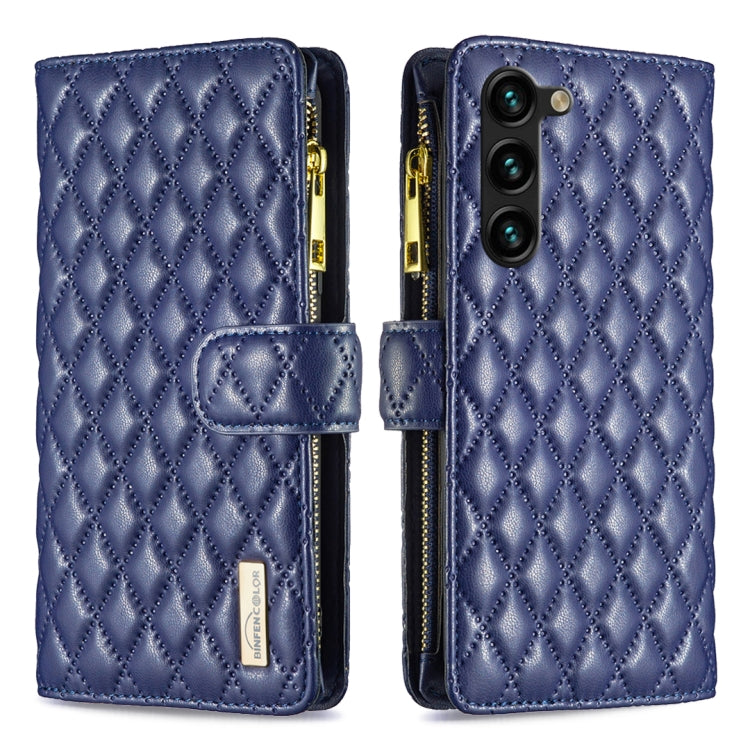 Diamond Lattice Zipper Wallet Leather Flip Phone Case
