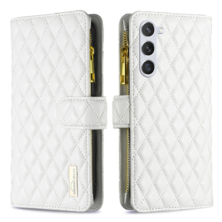 Diamond Lattice Zipper Wallet Leather Flip Phone Case
