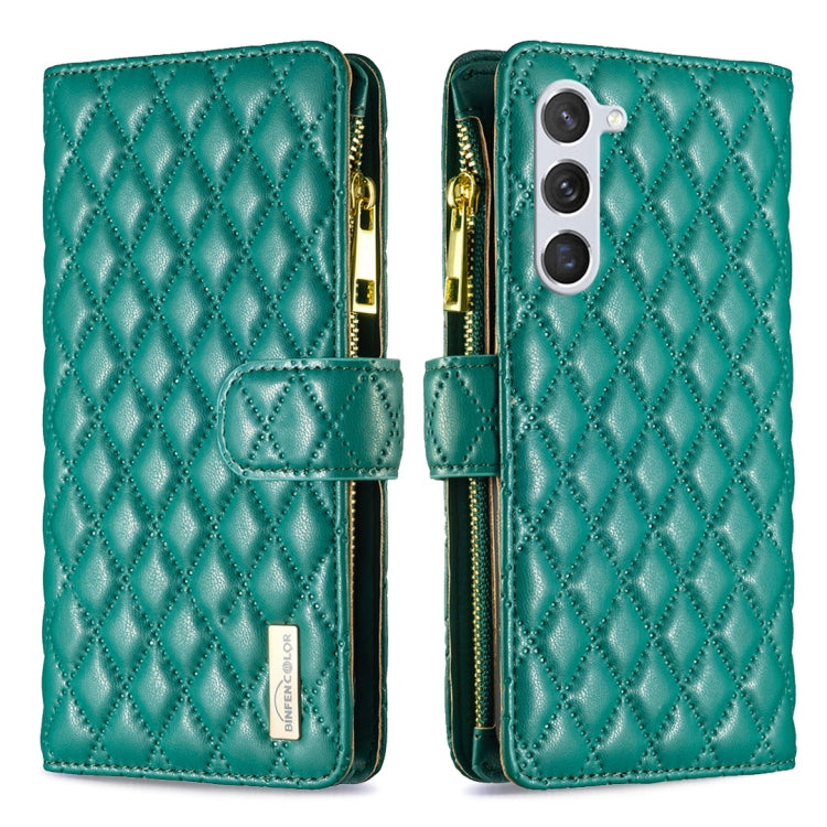 Diamond Lattice Zipper Wallet Leather Flip Phone Case