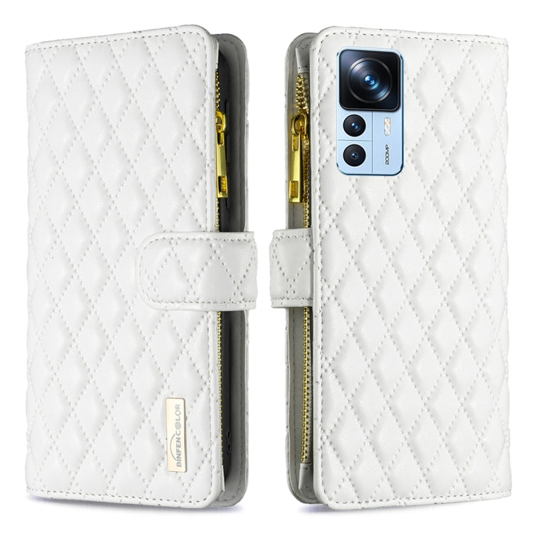 Diamond Lattice Zipper Wallet Leather Flip Phone Case
