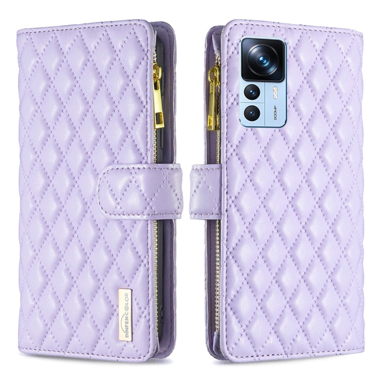 Diamond Lattice Zipper Wallet Leather Flip Phone Case