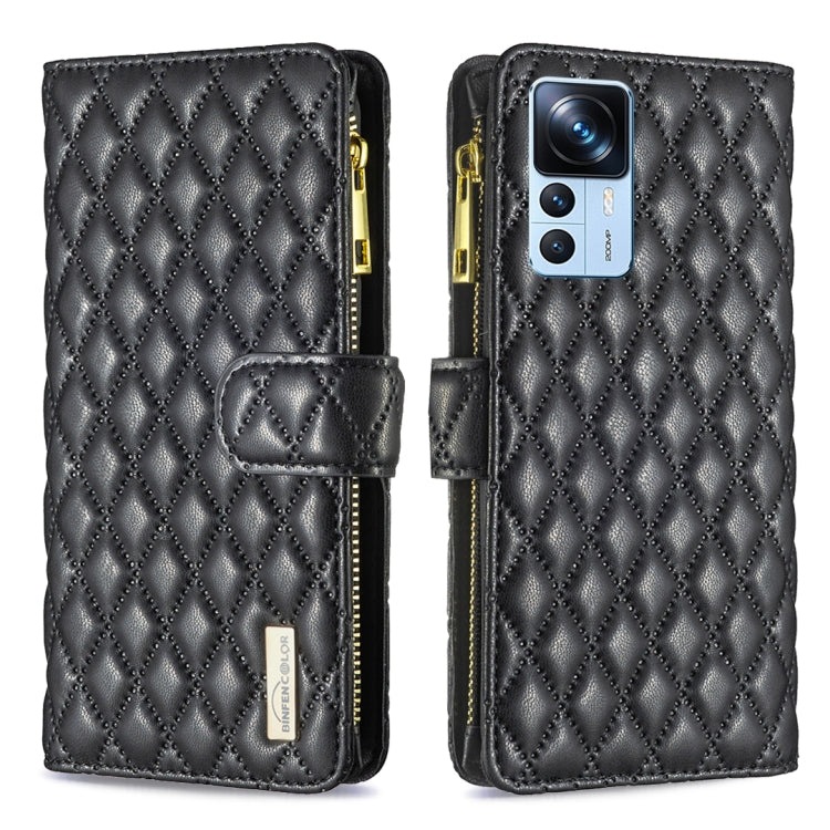 Diamond Lattice Zipper Wallet Leather Flip Phone Case
