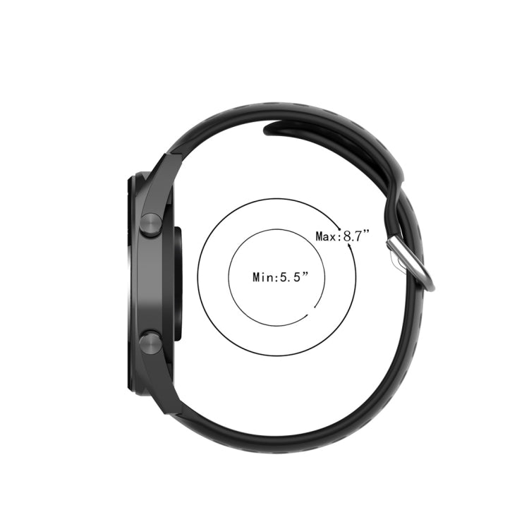 For Huawei Watch GT 46mm / 42mm / GT2 46mm 22mm Clasp Solid Color Sport Wrist Strap Watchband