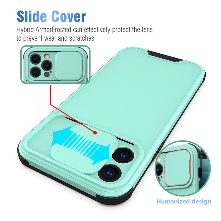 Sliding Camera Cover Design PC + TPU Phone Case