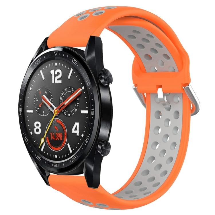 22mm Clasp Two Color Sport Wrist Strap Watchband, For Huawei Watch GT 46mm / 42mm