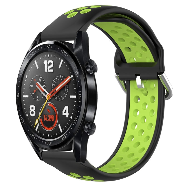 22mm Clasp Two Color Sport Wrist Strap Watchband, For Huawei Watch GT 46mm / 42mm