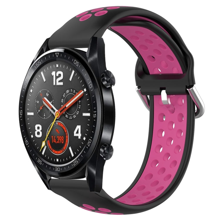 22mm Clasp Two Color Sport Wrist Strap Watchband, For Huawei Watch GT 46mm / 42mm