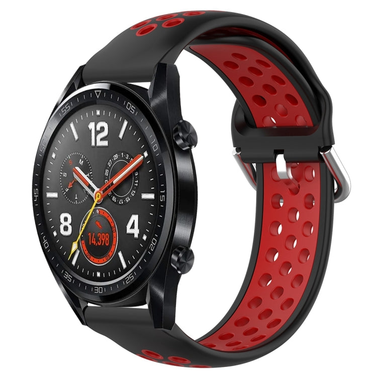 22mm Clasp Two Color Sport Wrist Strap Watchband, For Huawei Watch GT 46mm / 42mm