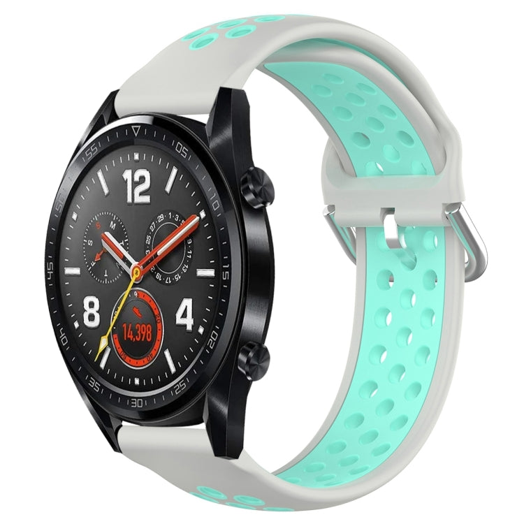 22mm Clasp Two Color Sport Wrist Strap Watchband, For Huawei Watch GT 46mm / 42mm