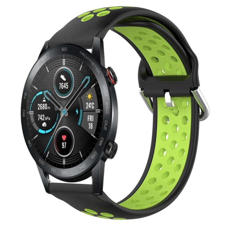 22mm Clasp Two Color Sport Wrist Strap Watchband, For Huawei Honor Magic Watch 2 46mm