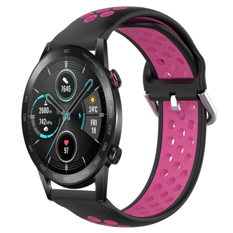 22mm Clasp Two Color Sport Wrist Strap Watchband, For Huawei Honor Magic Watch 2 46mm