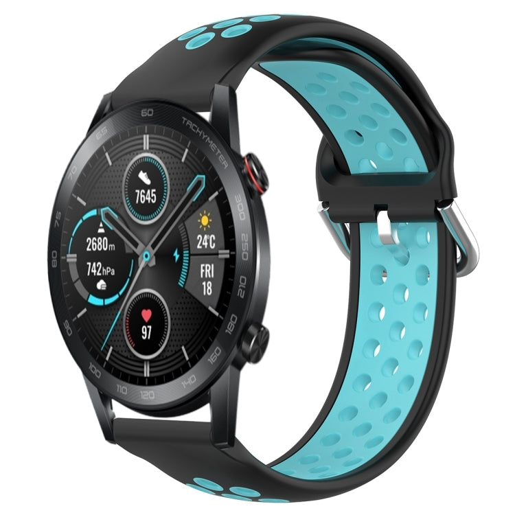22mm Clasp Two Color Sport Wrist Strap Watchband, For Huawei Honor Magic Watch 2 46mm