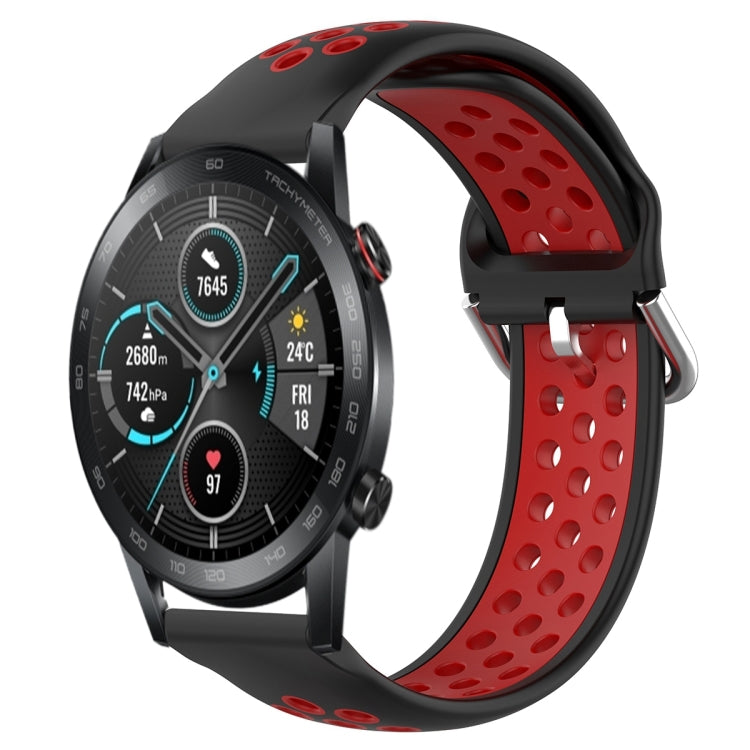 22mm Clasp Two Color Sport Wrist Strap Watchband, For Huawei Honor Magic Watch 2 46mm