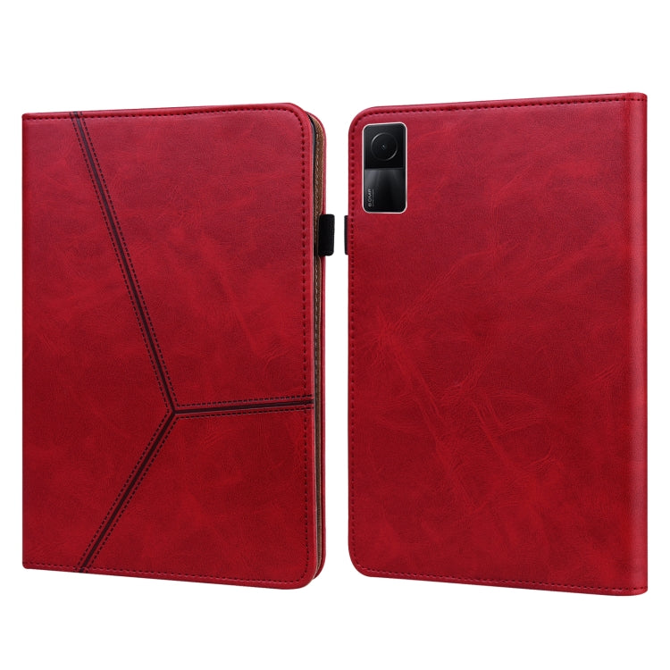 Solid Color Embossed Striped Leather Case, For Xiaomi Redmi Pad 10.61 2022