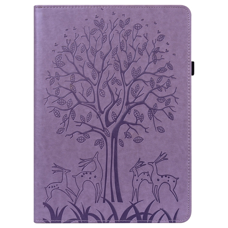 Tree & Deer Pattern Pressed Printing Leather Tablet Case, For Xiaomi Redmi Pad 10.61 2022