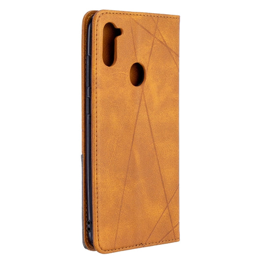 Magnetic closure leather wallet case with multiple card slots for Samsung Galaxy A11