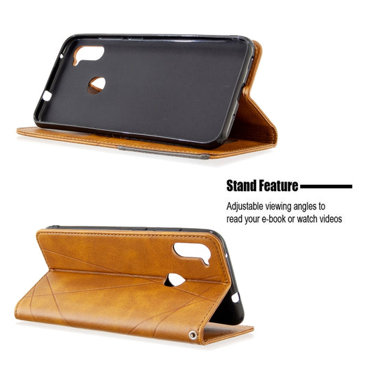 Galaxy A11 case open displaying interior card slots and wallet functionality