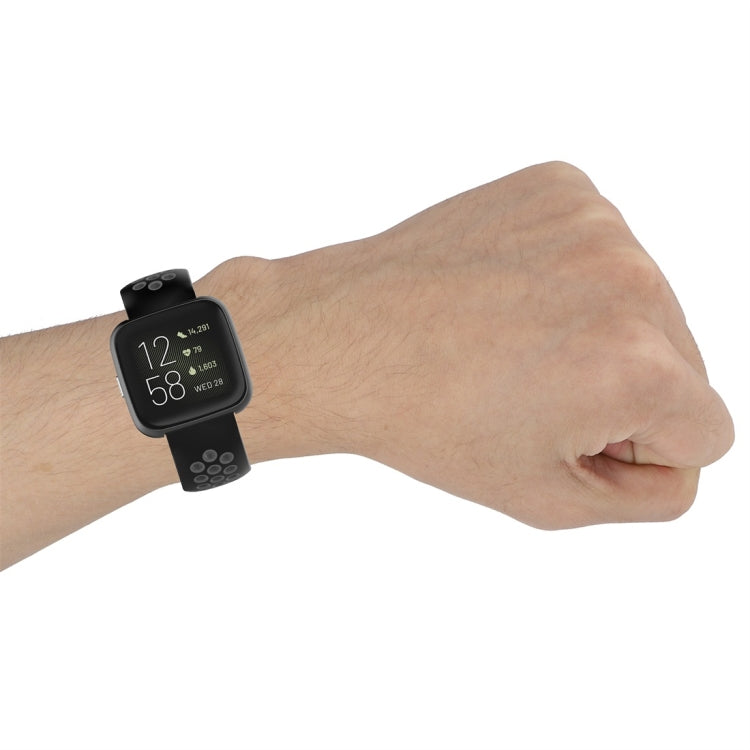 For Fitbit Versa 2 / Versa / Versa Lite 23mm Clasp Two Color Sport Wrist Strap Watchband